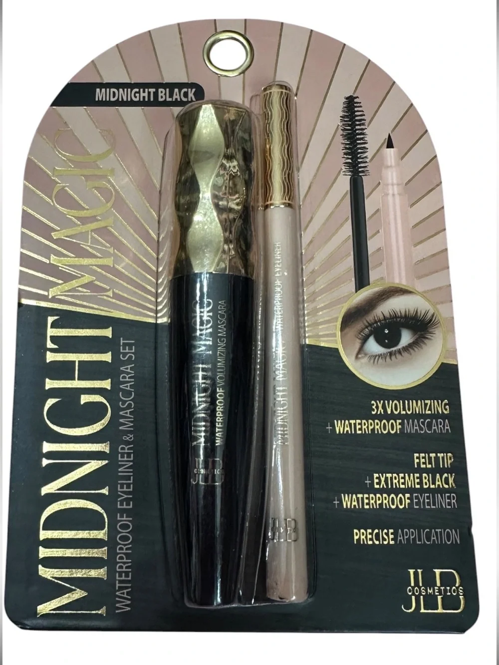 Midnight Black Waterproof Mascara & Eyeliner Set - Midnight Black